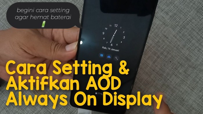 Cara kustomisasi always-on display android tanpa root